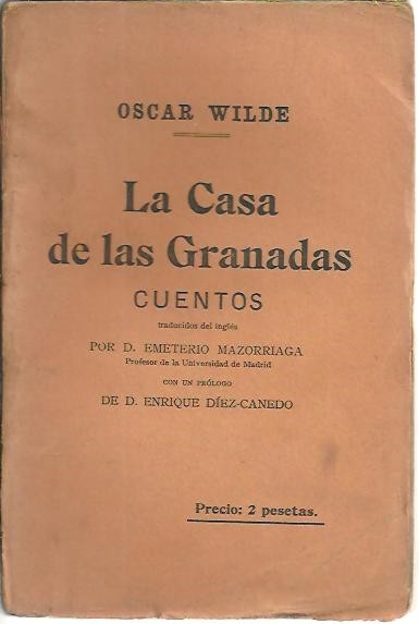 LA CASA DE LAS GRANADAS. CUENTOS.