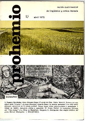 PROHEMIO. REVISTA DE LINGSTICA Y CRITICA LITERARIA. I-VI.