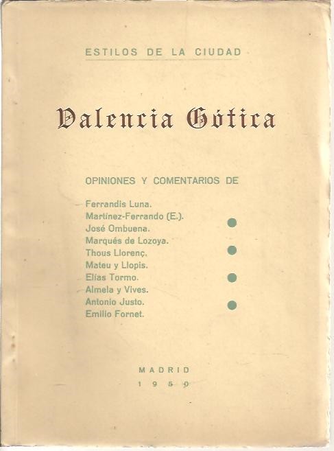 VALENCIA GOTICA.