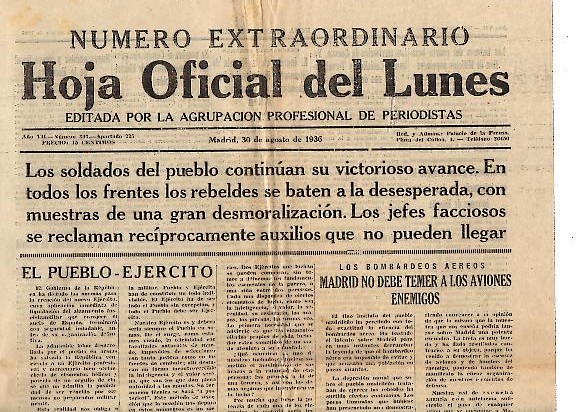 HOJA OFICIAL DEL LUNES. AO VII. N. 307. 30-AGOSTO-1936.