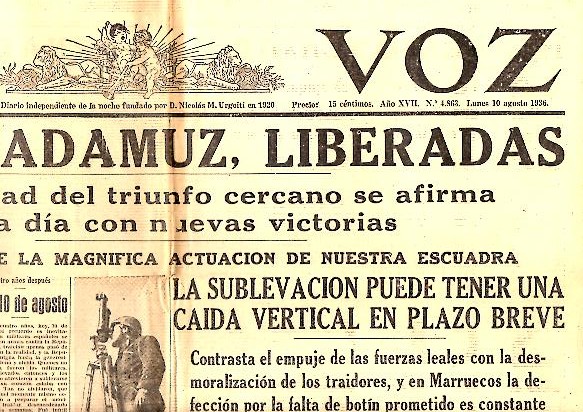 LA VOZ. AO XVII. N.4863. 10-AGOSTO-1936.