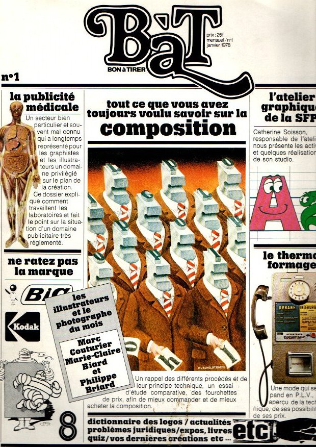 BAT. BON A TIRER. N. 1. JANVIER. 1978. TOUT CE QUE VOUS AVEZ TOUJOURS VOULU SAVOIR SUR LA COMPOSITION.