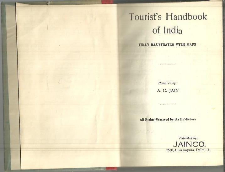 TOURIST'S HANDBOOK OF INDIA.