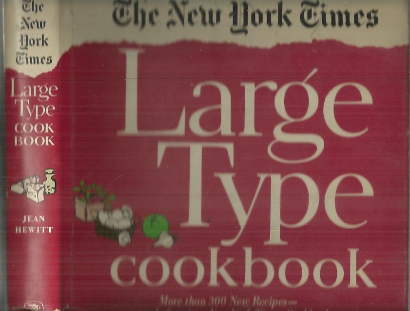 LARGE TYPE COOKBOOK.