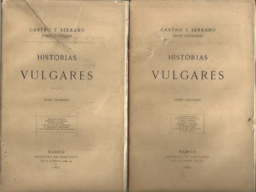 HISTORIAS VULGARES.