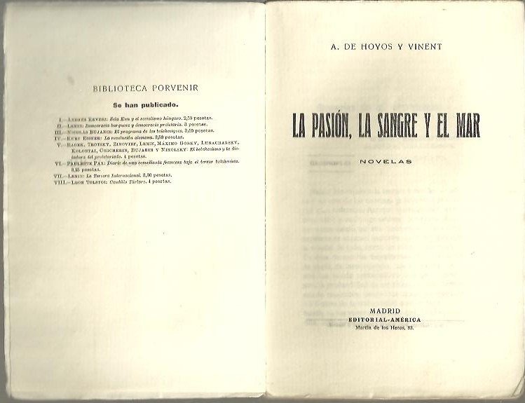 LA PASION, LA SANGRE Y EL MAR.