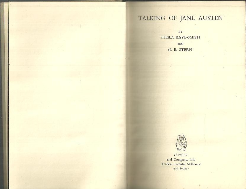 TALKING OF JANE AUSTEN.