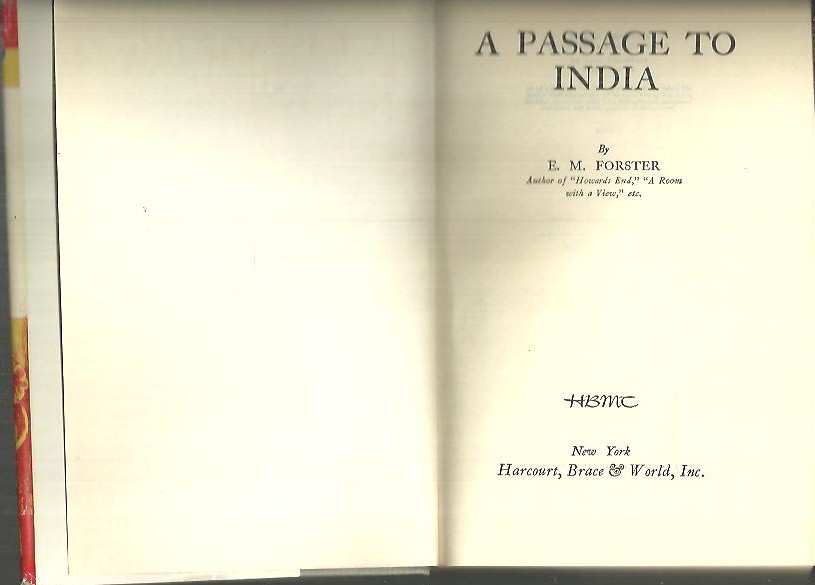 A PASSAGE TO INDIA.