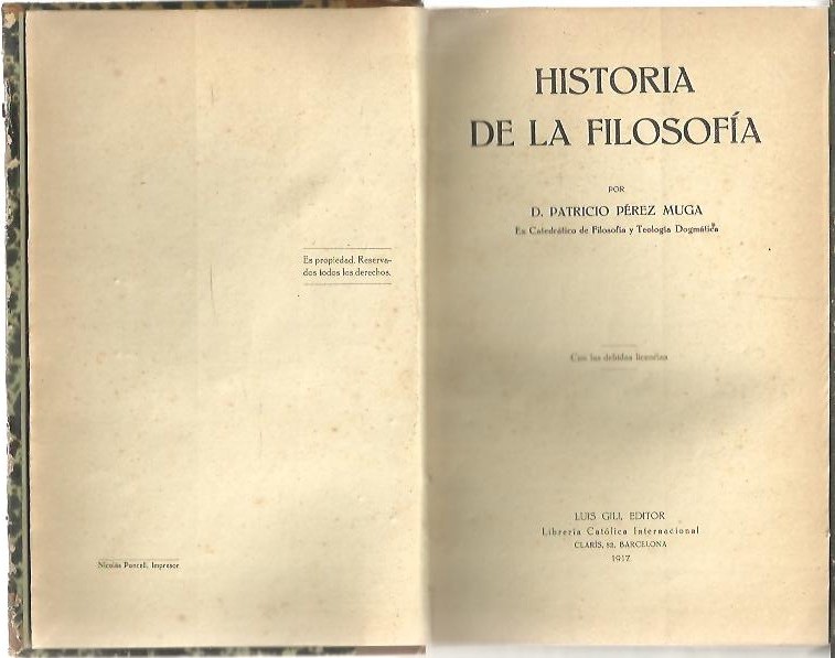 HISTORIA DE LA FILOSOFIA.