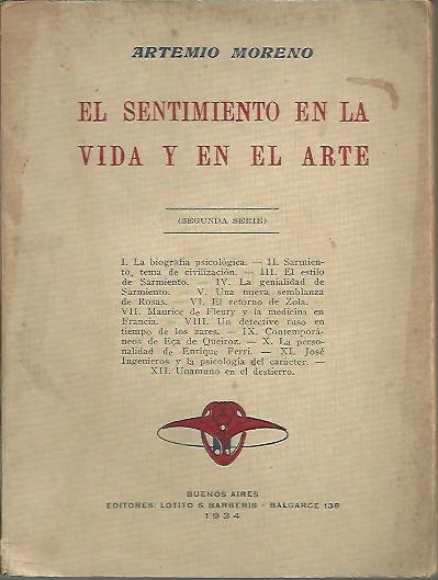 EL SENTIMIENTO EN LA VIDA Y EN EL ARTE.
