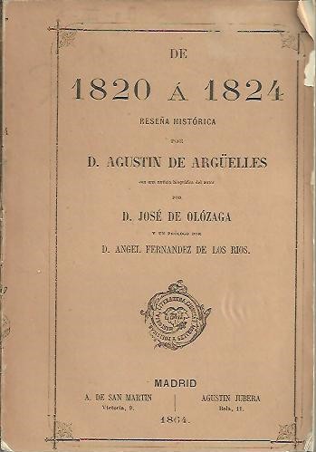 DE 1820 A 1824, RESEA HISTORICA.