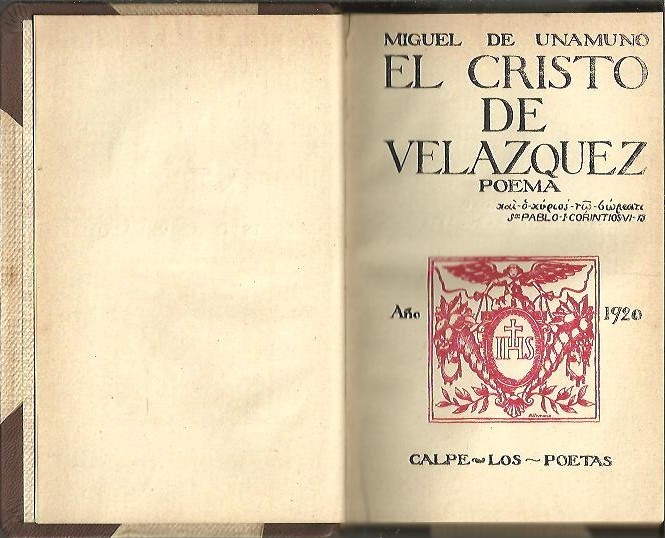 EL CRISTO DE VELAZQUEZ.