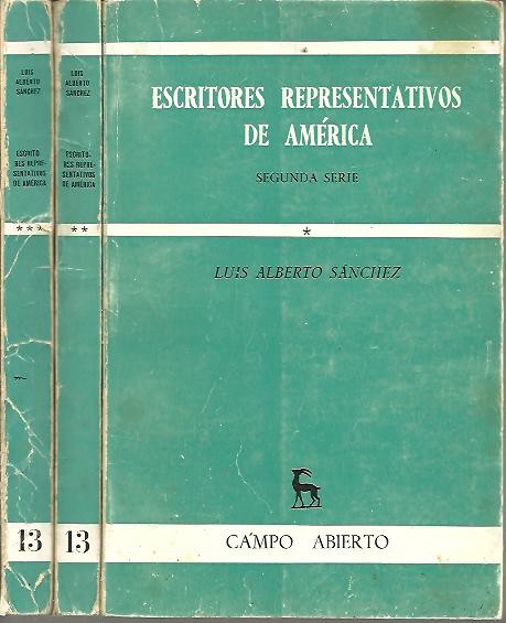 ESCRITORES REPRESENTATIVOS DE AMERICA. SEGUNDA SERIE.
