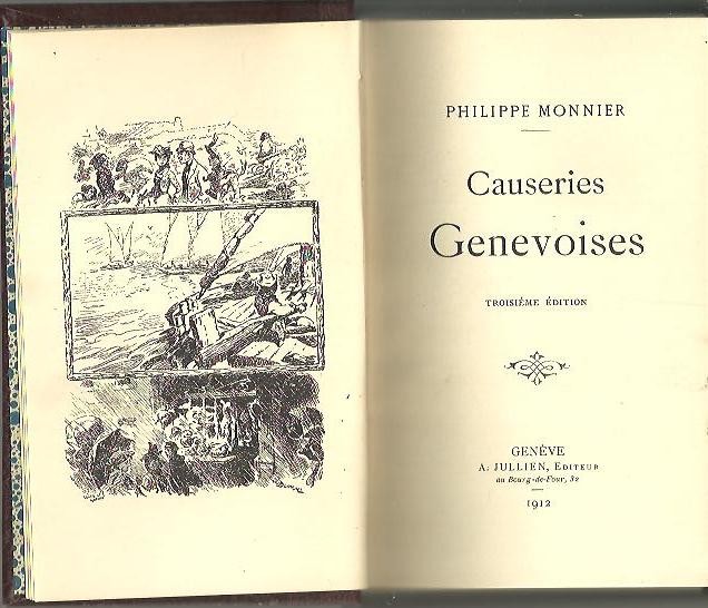 CAUSERIES GENOVOISES.