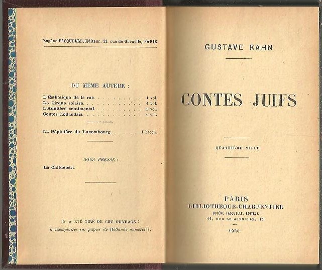 CONTES JUIFS.