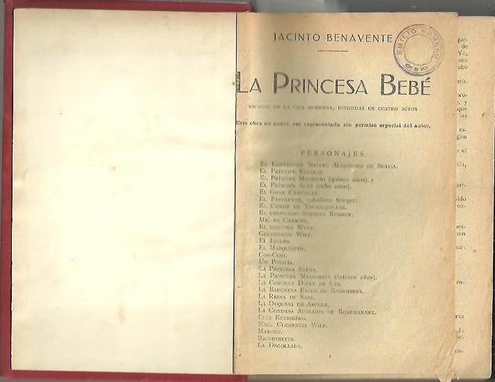 LA PRINCESA BEBE. ALMAS BRUJAS. DESDICHAS DE LA FORTUNA O JULIANILLO VALCARCEL. EL AVARO. TODO UN HOMBRE.