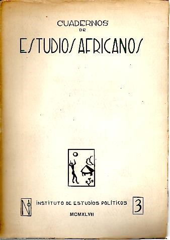 CUADERNOS DE ESTUDIOS AFRICANOS.