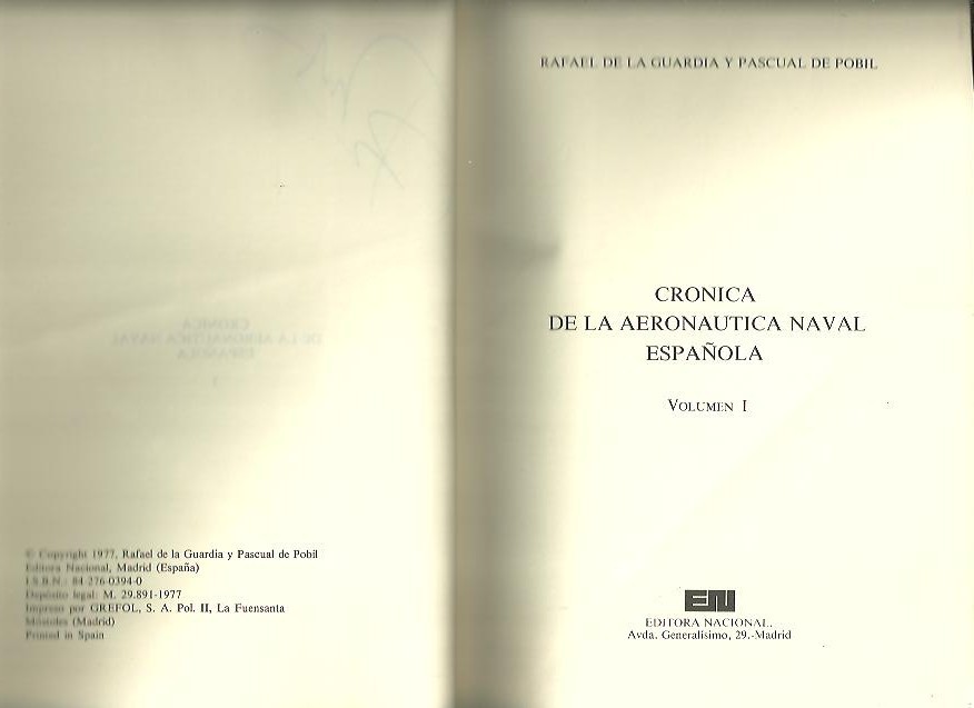 CRONICA DE LA AERONAUTICA NAVAL ESPAOLA.