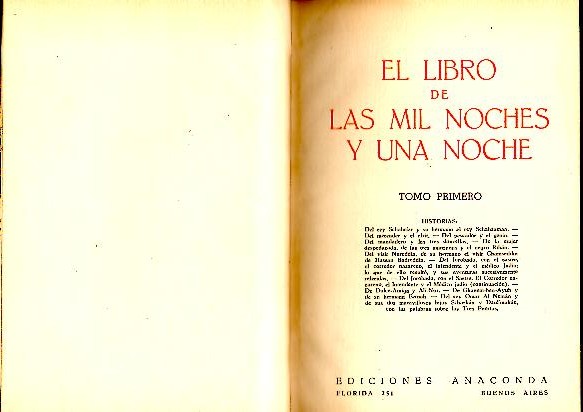 EL LIBRO DE LAS MIL NOCHES Y UNA NOCHE.