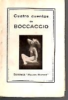 CUATRO CUENTOS DE BOCCACCIO.