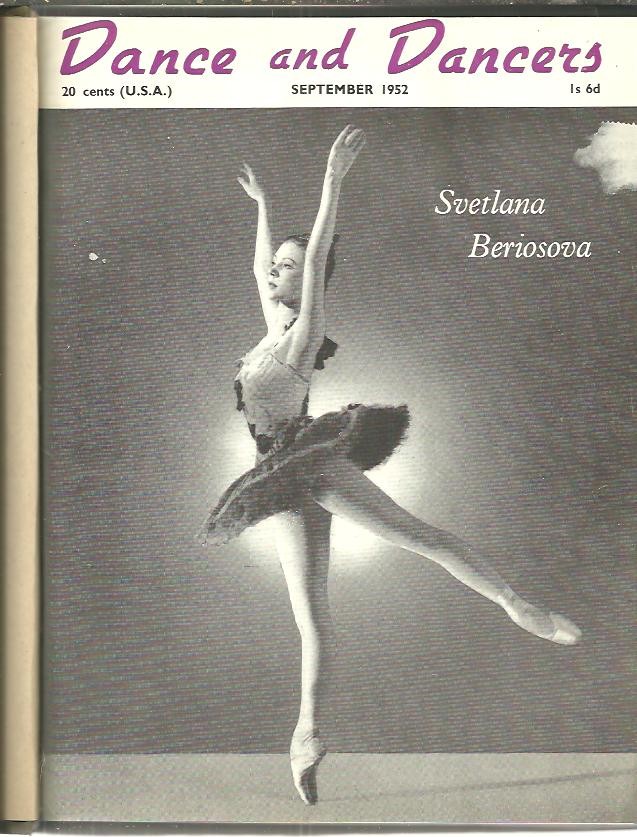 DANCE AND DANCERS. SEPTEMBER 1952, JAN. 53, FEB. 53, MARCH 53, APR. 53, MAY 53, NOV. 53, JUN. 54, DEC. 54, JUN. 53, DEC. 53.