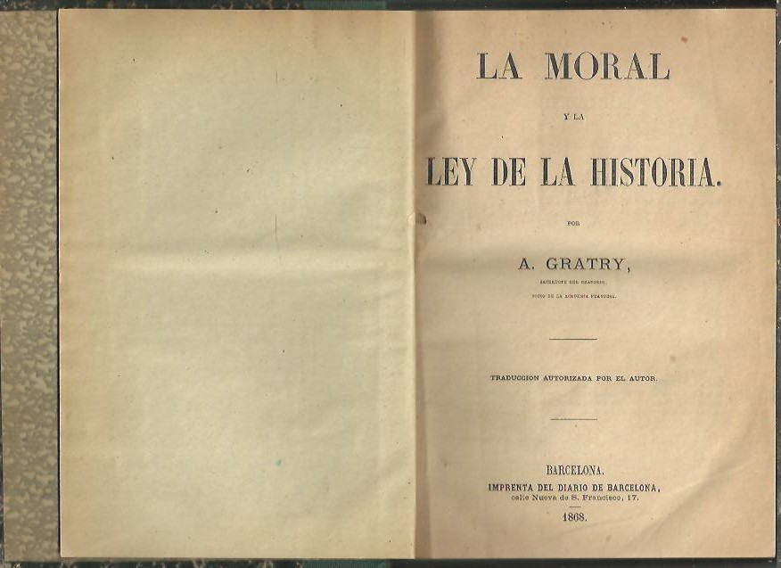 LA MORAL Y LA LEY DE LA HISTORIA.