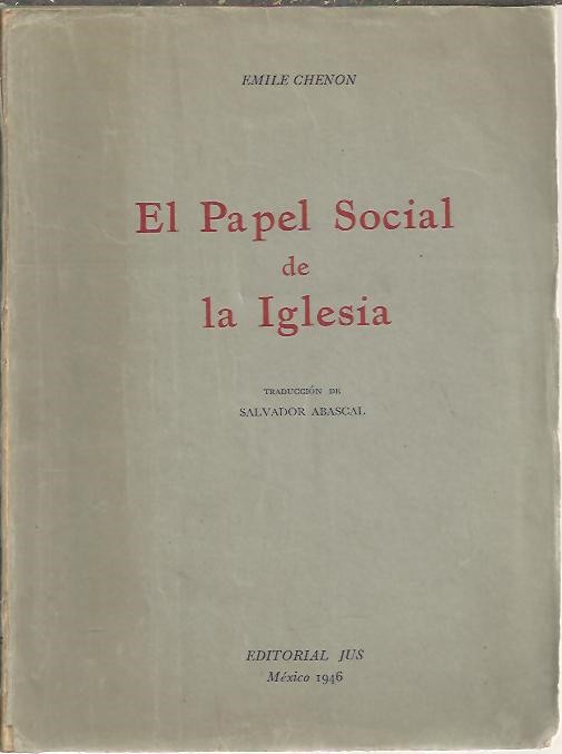 EL PAPEL SOCIAL DE LA IGLESIA.