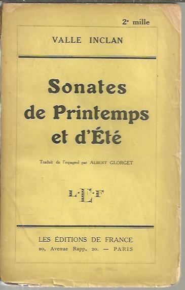 SONATES DE PRINTEMPS ET D'ETE.