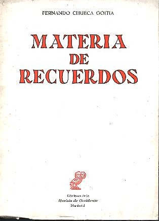 MATERIA DE RECUERDOS. POEMAS 1937 -1947.