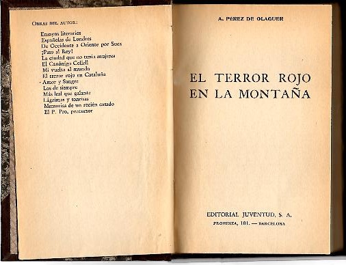 EL TERROR ROJO EN LA MONTA�A.