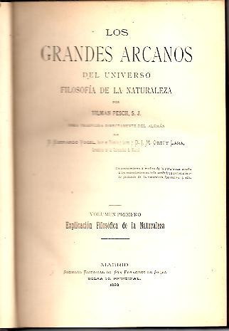 LOS GRANDES ARCANOS DEL UNIVERSO, FILOSOFIA DE LA NATURALEZA.