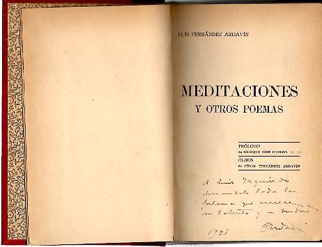 MEDITACIONES Y OTROS POEMAS.