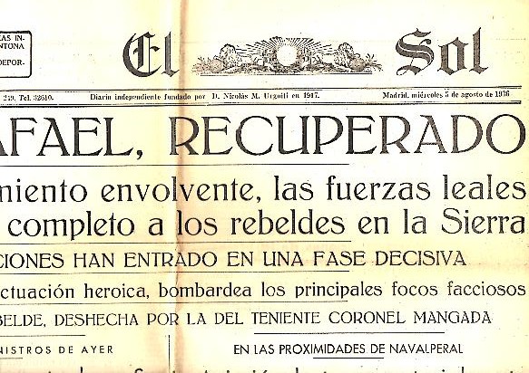 EL SOL. AO XX. N. 5914. 5-AGOSTO-1936.