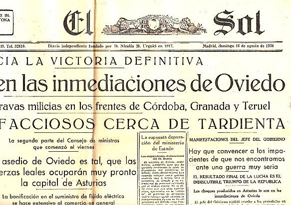 EL SOL. AO XX. N. 5924. 16-AGOSTO-1936.