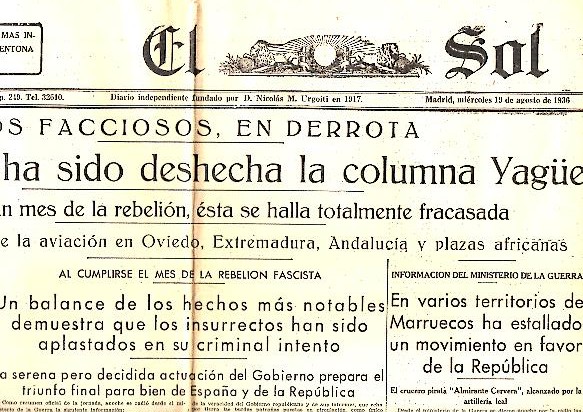 EL SOL. AO XX. N. 5926. 19-AGOSTO-1936.