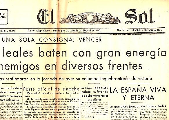 EL SOL. AO XX. N. 5938. 2-SEPTIEMBRE-1936.