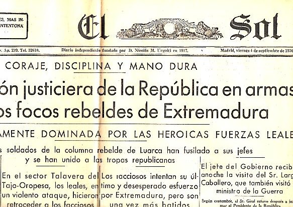 EL SOL. AO XX. N. 5940. 4-SEPTIEMBRE-1936.
