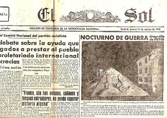 EL SOL. AO XXII. N. 6236. 11-AGOSTO-1938.