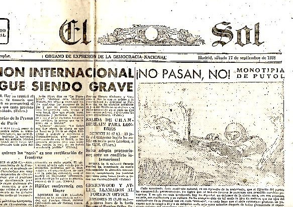 EL SOL. AO XXII. N. 6269. 17-SEPTIEMBRE-1938.