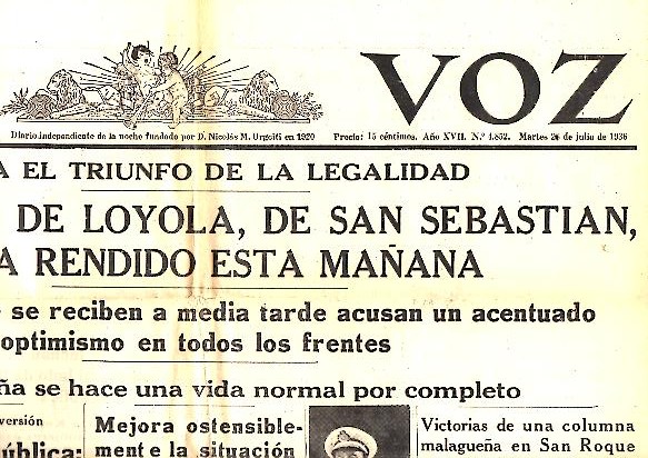 LA VOZ. AO XVII. N.4852. 28-JULIO-1936.