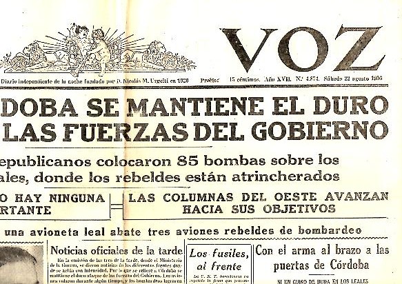 LA VOZ. AO XVII. N.4874. 22-AGOSTO-1936.