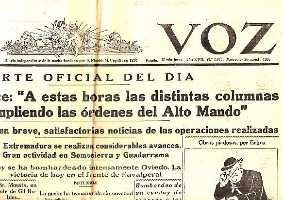 LA VOZ. AO XVII. N.4877. 26-AGOSTO-1936.