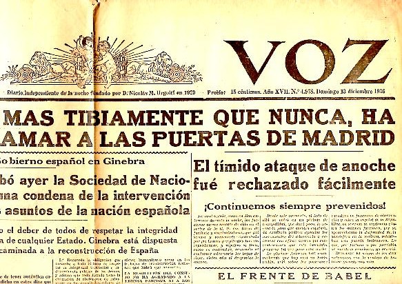 LA VOZ. AO XVII. N.4978. 13-DICIEMBRE-1936.
