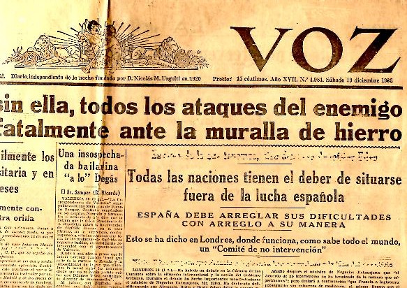 LA VOZ. AO XVII. N.4984. 19-DICIEMBRE-1936.