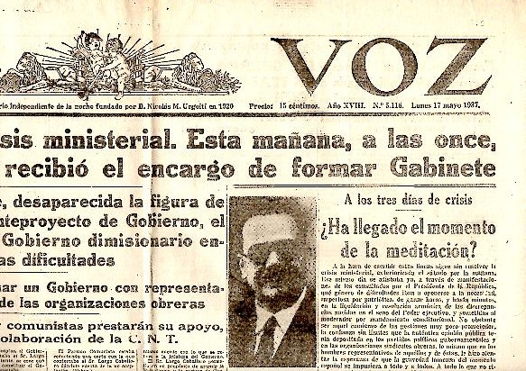 LA VOZ. A�O XVIII. N. 5116. 17-MAYO-1937.