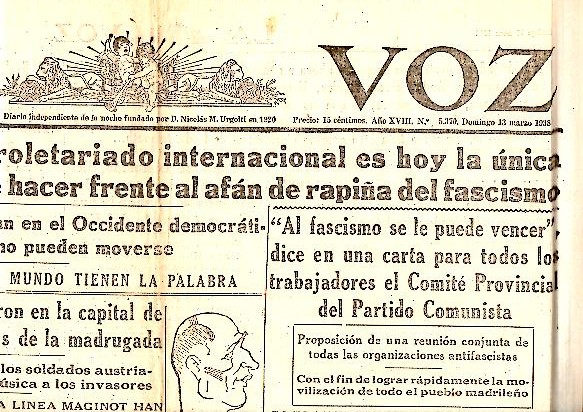 LA VOZ. AO XIX. N.5370. 13-MARZO-1938.