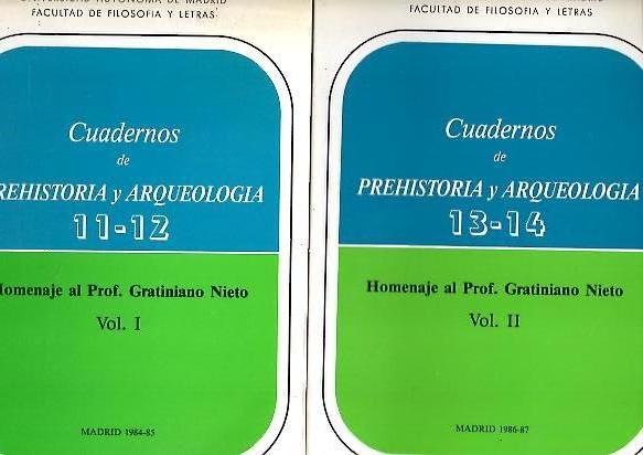 CUADERNOS DE PREHISTORIA Y ARQUEOLOGIA. NUMS. 11-12 Y 13-14. HOMENAJE AL PROF. GRATINIANO NIETO.