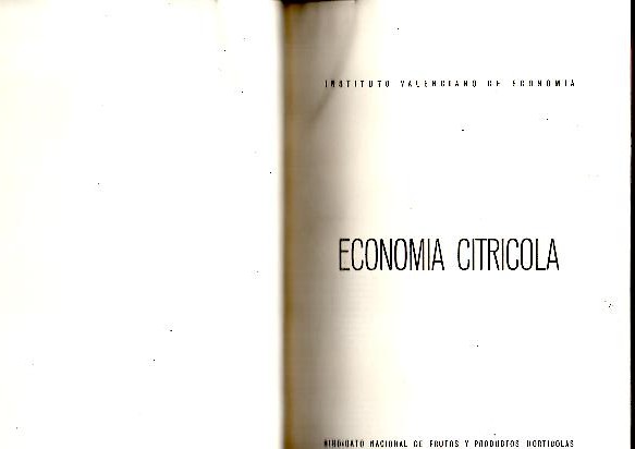 ECONOMIA CITRICOLA.