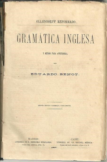 GRAMATICA INGLESA Y METODO PARA APRENDERLA.