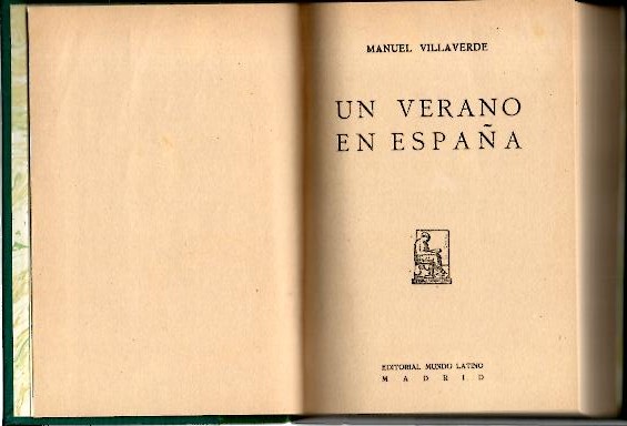 UN VERANO EN ESPA�A.